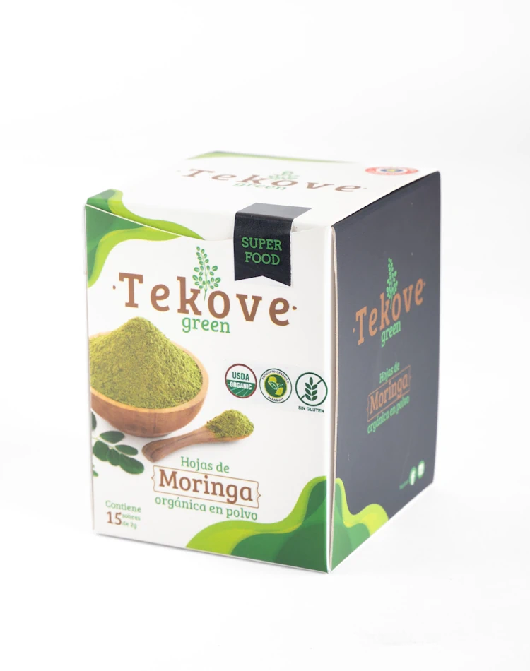 Polvo de Moringa Orgánica en Sobres