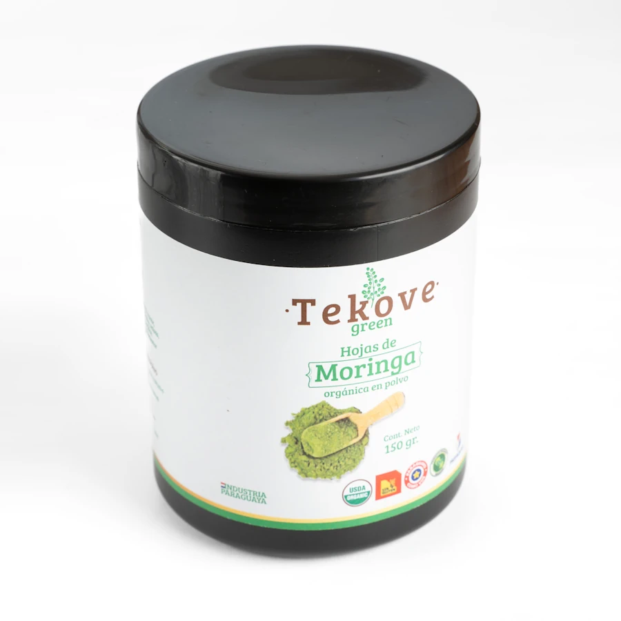 Polvo de hojas de moringa orgánica. 150 g.